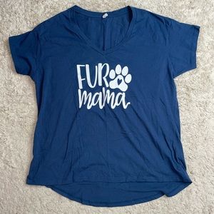 Cute Graphic Print Shirt “Fur 🐾 Mama” Sz. XXl.   01035